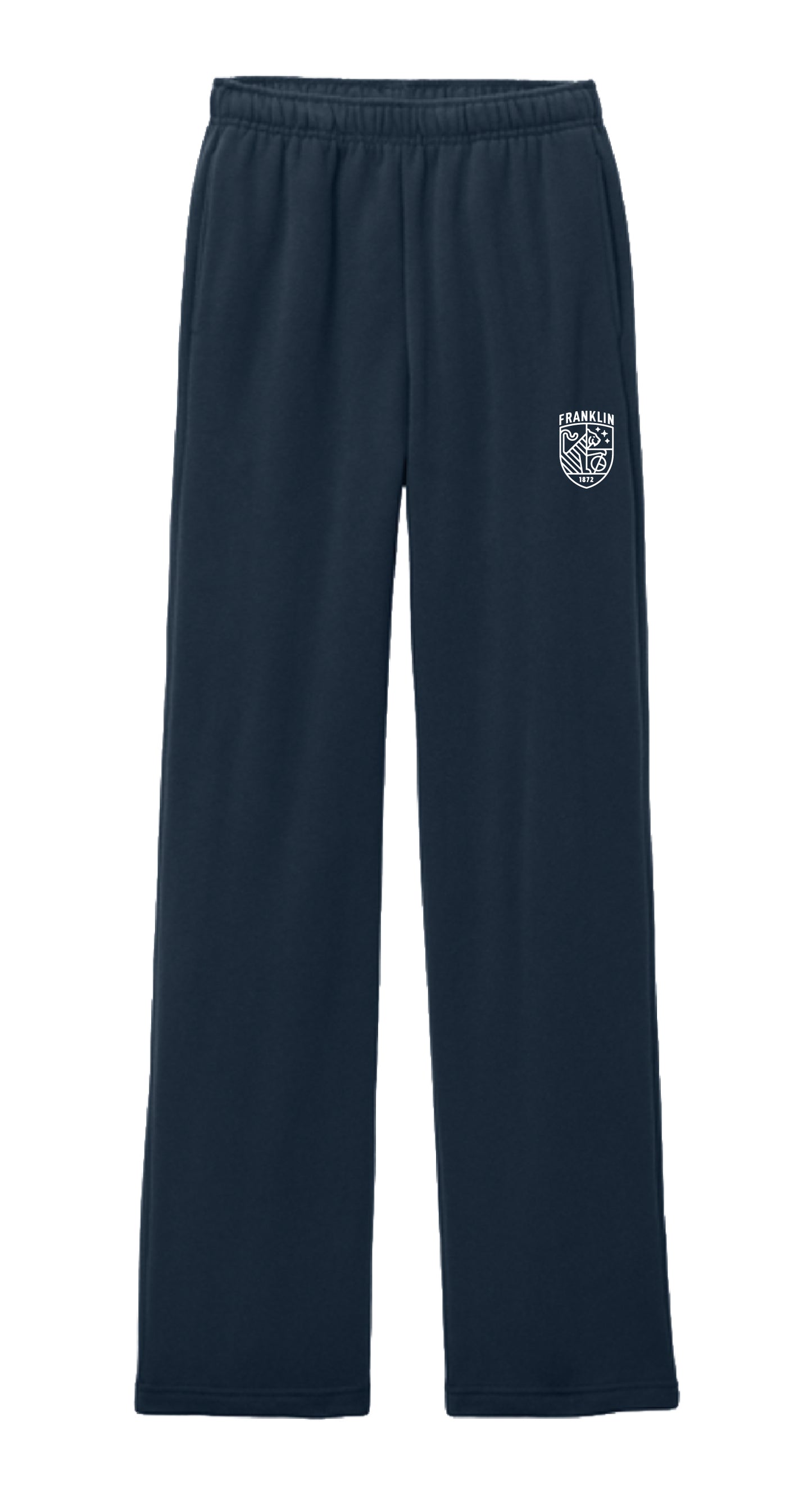 Navy Franklin OPEN BOTTOM SWEATPANTS